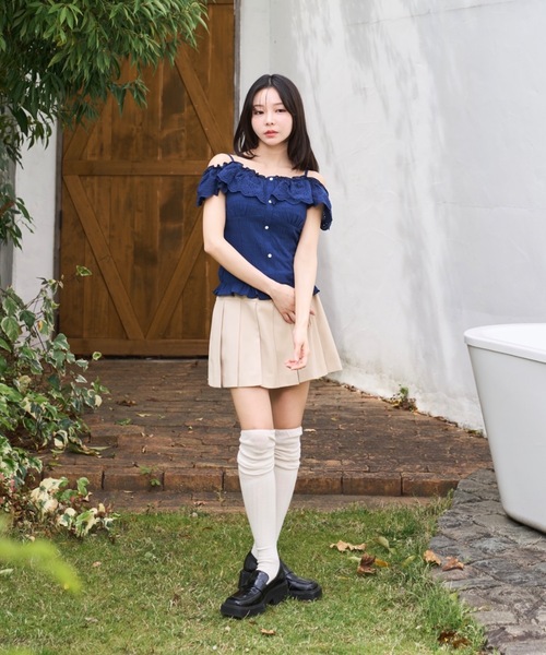 Lallana(ララーナ)の「3way Flill Cami Tops/3way フリルキャミトップス(その他トップス・レディース・ブラック/ネイビー/アイボリー・FREE)」の19枚目の写真