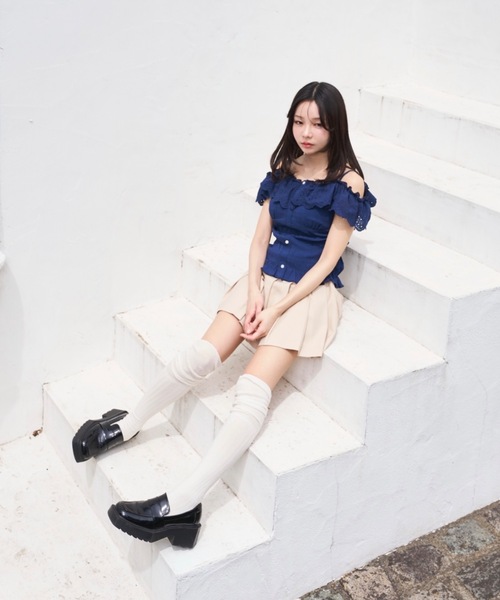 Lallana(ララーナ)の「3way Flill Cami Tops/3way フリルキャミトップス(その他トップス・レディース・ブラック/ネイビー/アイボリー・FREE)」の17枚目の写真