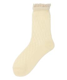 Samansa Mos2 | レース付きメッシュソックス(ソックス/靴下)