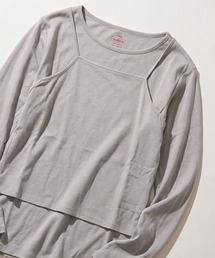 【Healthknit】26SS 2個セット 3WAY Camisole & L/S Tee Set シアーロンT&キャミ レイヤード HR26S-L304