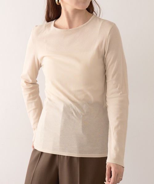 Healthknit(ヘルスニット)の「【Healthknit】26SS 3WAY Camisole & L/S Tee Set シアーロンT&キャミ 2点セット HR26S-L304(Tシャツ/カットソー・レディース・ライム/グレー/ライトベージュ・FREE)」の12枚目の写真