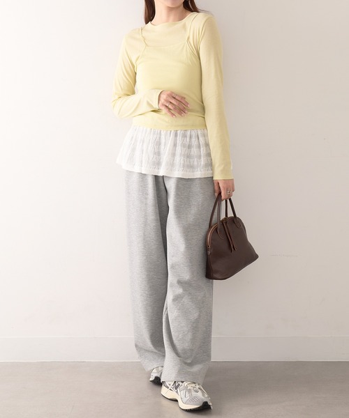 Healthknit(ヘルスニット)の「【Healthknit】26SS 3WAY Camisole & L/S Tee Set シアーロンT&キャミ 2点セット HR26S-L304(Tシャツ/カットソー・レディース・ライム/グレー/ライトベージュ・FREE)」の20枚目の写真