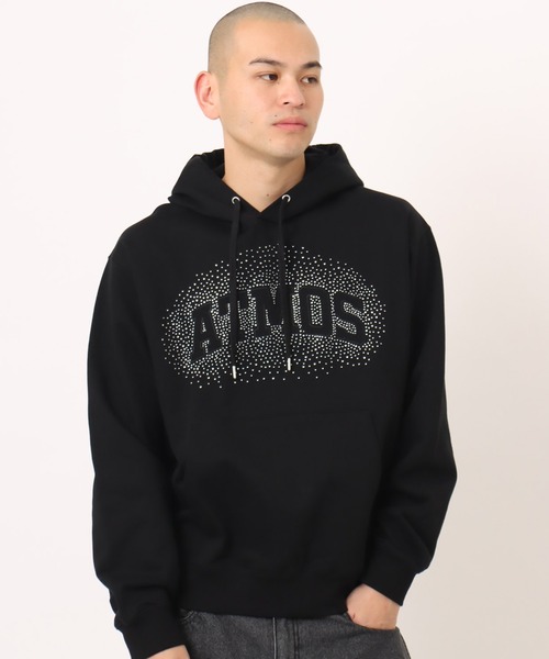 atmos Sequins Logo Hooded Sweatshirt — толстовка‑худи с пайетками и логотипом Atmos