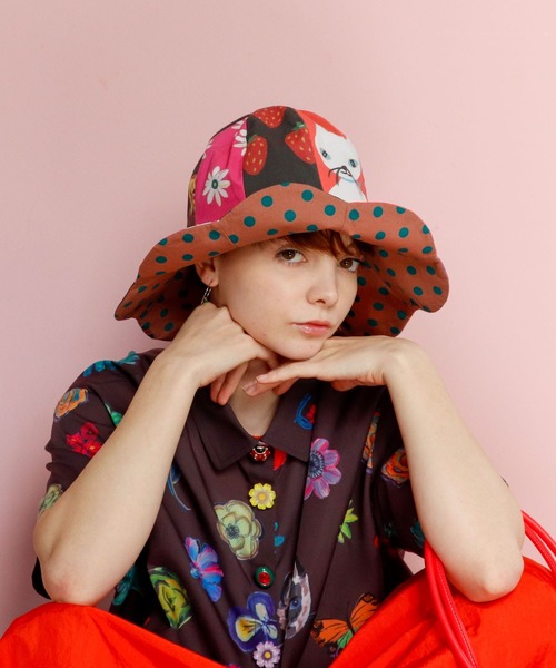 Three Four Time(スリーフォータイム)の「【ばら色の帽子】チューリップHAT(ハット・レディース・その他2/その他1・FREE)」の3枚目の写真