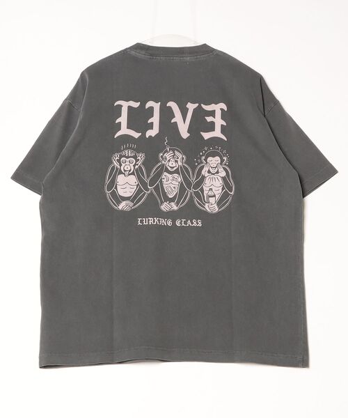 LURKING CLASS（ラーキングクラス）の「【ムラサキスポーツ限定】LURKING CLASS/ラーキングクラス 半袖 Tシャツ バックプリント ST26STM06（Tシャツ/カットソー・メンズ・ブラック/グレー・M/XL/L）」の16枚目の写真