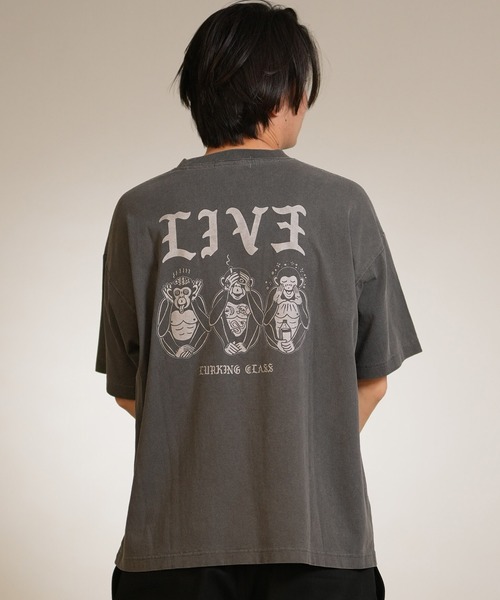 LURKING CLASS（ラーキングクラス）の「【ムラサキスポーツ限定】LURKING CLASS/ラーキングクラス 半袖 Tシャツ バックプリント ST26STM06（Tシャツ/カットソー・メンズ・ブラック/グレー・M/XL/L）」の4枚目の写真