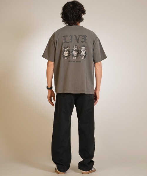 LURKING CLASS（ラーキングクラス）の「【ムラサキスポーツ限定】LURKING CLASS/ラーキングクラス 半袖 Tシャツ バックプリント ST26STM06（Tシャツ/カットソー・メンズ・ブラック/グレー・M/XL/L）」の12枚目の写真