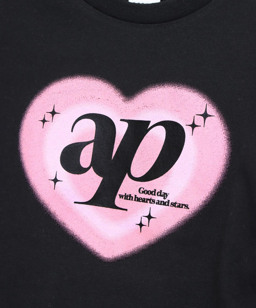 ANAP kids（アナップキッズ）の「クロップドハートプリントロンT（Tシャツ/カットソー・キッズ・ホワイト/ブラック/ラベンダー・120/130/110）」の19枚目の写真