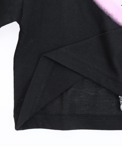 ANAP kids（アナップキッズ）の「クロップドハートプリントロンT（Tシャツ/カットソー・キッズ・ホワイト/ブラック/ラベンダー・120/130/110）」の20枚目の写真