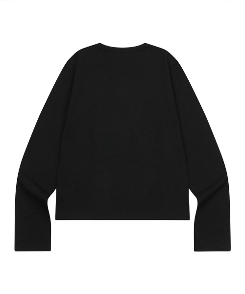 MUCENT(ムセント)の「アンティーククロスポニー長袖Tシャツ(2カラー)(Tシャツ/カットソー・レディース・ブラック/ホワイト・FREE)」の3枚目の写真