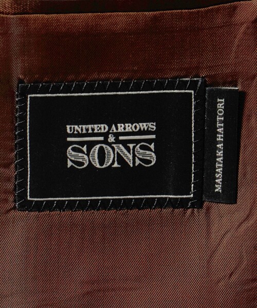 UNITED ARROWS & SONS(ユナイテッドアローズアンドサンズ)の「<UNITED ARROWS & SONS by MASATAKA HATTORI>REG S2B JACKET/テーラードジャケット(テーラードジャケット・メンズ・ブラック/ダークオレンジ・48/50/44/46)」の3枚目の写真