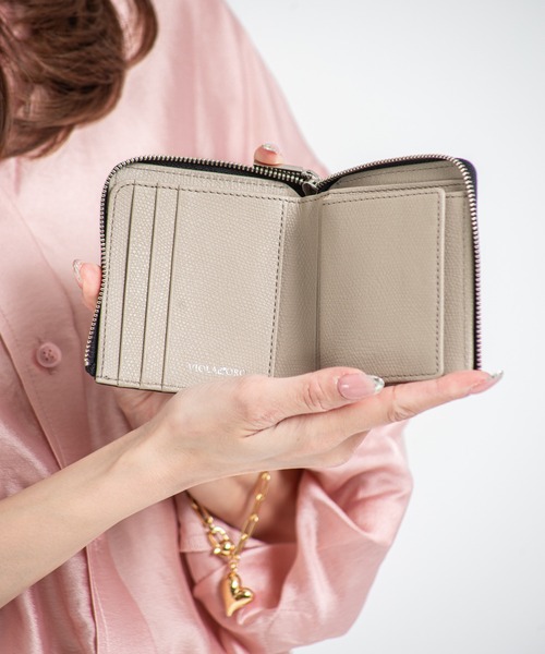 VIOLAd'ORO/ヴィオラドーロ】二つ折り財布 コンパクト財布（財布