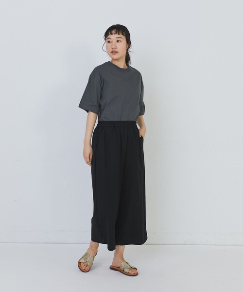 conges payes ADIEU TRISTESSE（コンジェ ペイエ アデュートリステス）の「スムースリラックスパンツ（その他パンツ・レディース・ブラック/ブラウン・FREE）」の6枚目の写真