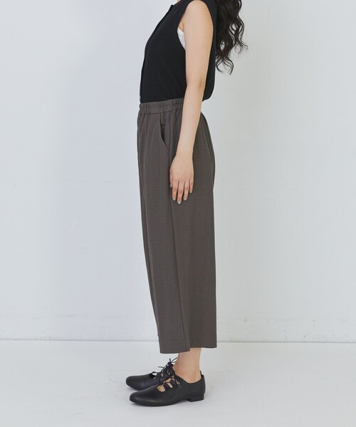 conges payes ADIEU TRISTESSE（コンジェ ペイエ アデュートリステス）の「スムースリラックスパンツ（その他パンツ・レディース・ブラック/ブラウン・FREE）」の8枚目の写真