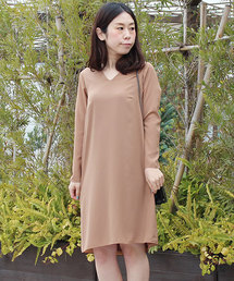 HELIOPOLE（エリオポール）の「ミニマルVネックワンピース（ワンピース）」