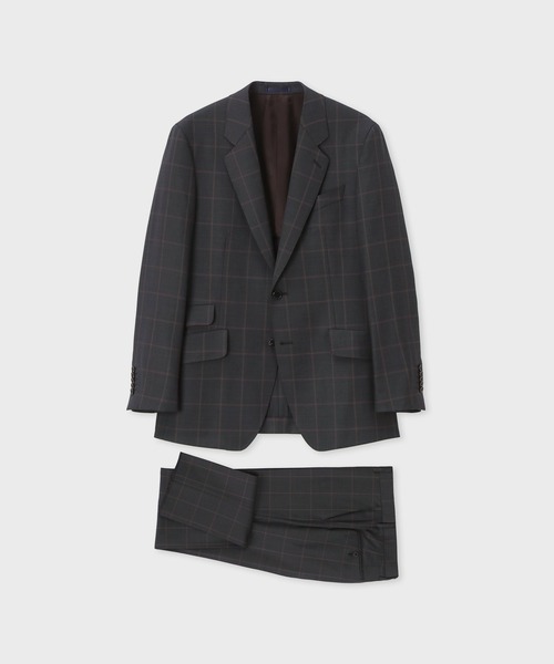 スモーキートーン ウィンドウペーン シングル2ボタンスーツ / 163001