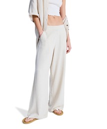 ROXY（ロキシー）の「ROXY ウィメンズ MIDNIGHT AVENUE SOLID ロングパンツ 【2026年春夏モデル】/ロキシーウエストゴムリネンパンツ（その他パンツ）」