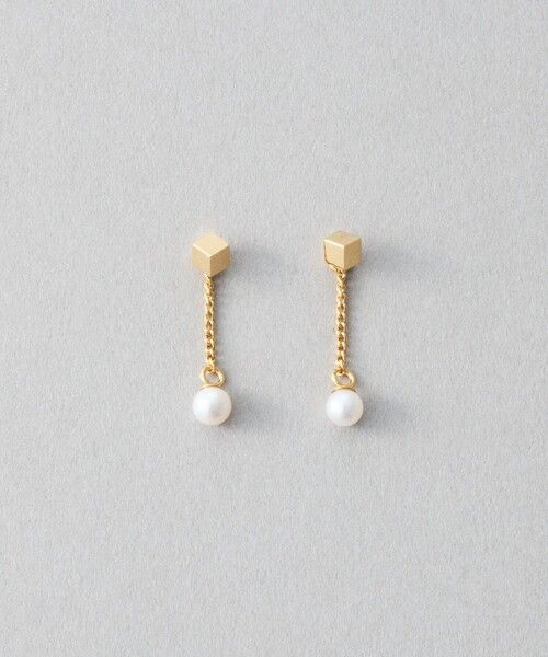 ピアス チェーン パール（ピアス（両耳用））｜Jouete（ジュエッテ）の 