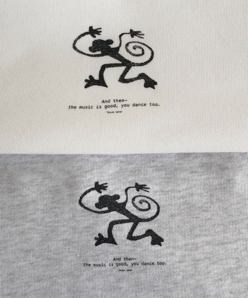 CANAL JEAN(キャナルジーン)の「Twelve12 monkey dance スウェット 裏毛(スウェット・レディース・オフホワイト/アッシュ・X-LARGE/LARGE)」の19枚目の写真