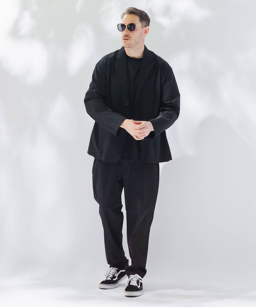 B&T CLUB(ビーティークラブ)の「ジャケット メンズ 大きいサイズ AIRYFLOW ストレッチ B&T CLUB (ビーアンドティークラブ) セットアップ可能(テーラードジャケット・メンズ・ダークグレー/ネイビー/ブラック・X1(3L~4L)/X2(4L~5L)/X3(6L~7L))」の7枚目の写真