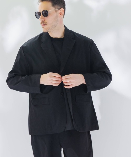 B&T CLUB(ビーティークラブ)の「ジャケット メンズ 大きいサイズ AIRYFLOW ストレッチ B&T CLUB (ビーアンドティークラブ) セットアップ可能(テーラードジャケット・メンズ・ダークグレー/ネイビー/ブラック・X1(3L~4L)/X2(4L~5L)/X3(6L~7L))」の4枚目の写真