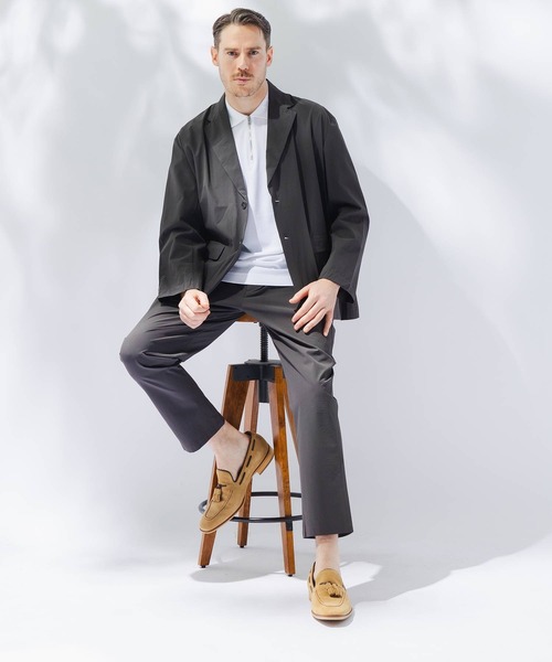 B&T CLUB(ビーティークラブ)の「ジャケット メンズ 大きいサイズ AIRYFLOW ストレッチ B&T CLUB (ビーアンドティークラブ) セットアップ可能(テーラードジャケット・メンズ・ダークグレー/ネイビー/ブラック・X1(3L~4L)/X2(4L~5L)/X3(6L~7L))」の12枚目の写真