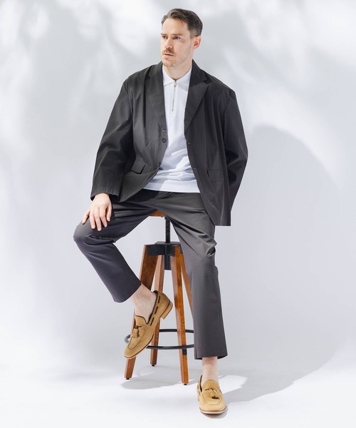 B&T CLUB(ビーティークラブ)の「ジャケット メンズ 大きいサイズ AIRYFLOW ストレッチ B&T CLUB (ビーアンドティークラブ) セットアップ可能(テーラードジャケット・メンズ・ダークグレー/ネイビー/ブラック・X1(3L~4L)/X2(4L~5L)/X3(6L~7L))」の13枚目の写真