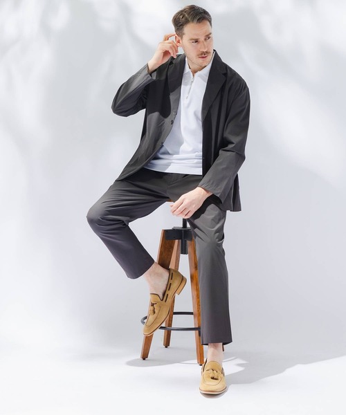 B&T CLUB(ビーティークラブ)の「ジャケット メンズ 大きいサイズ AIRYFLOW ストレッチ B&T CLUB (ビーアンドティークラブ) セットアップ可能(テーラードジャケット・メンズ・ダークグレー/ネイビー/ブラック・X1(3L~4L)/X2(4L~5L)/X3(6L~7L))」の15枚目の写真