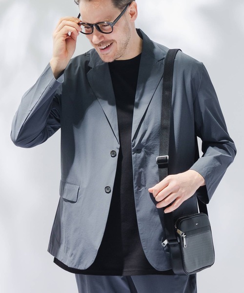 B&T CLUB(ビーティークラブ)の「ジャケット メンズ 大きいサイズ AIRYFLOW ストレッチ B&T CLUB (ビーアンドティークラブ) セットアップ可能(テーラードジャケット・メンズ・ダークグレー/ネイビー/ブラック・X1(3L~4L)/X2(4L~5L)/X3(6L~7L))」の21枚目の写真