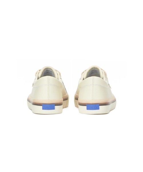 Keds(ケッズ)の「Keds ケッズ ジャンプ キック レザー フォクシング ストライプ ナチュラルホワイト(スニーカー・レディース・オフホワイト・25.0cm/22.5cm/23.0cm/24.0cm/24.5cm/23.5cm)」の4枚目の写真