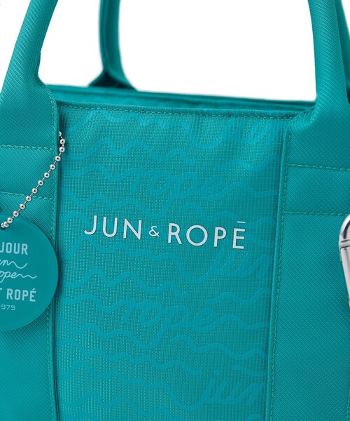 JUN&ROPE'（ジュンアンドロペ）の「チャーム付きカートバッグ/ユニセックス（トートバッグ・レディース・ターコイズブルー/ホワイト/ブラック・FREE）」の6枚目の写真