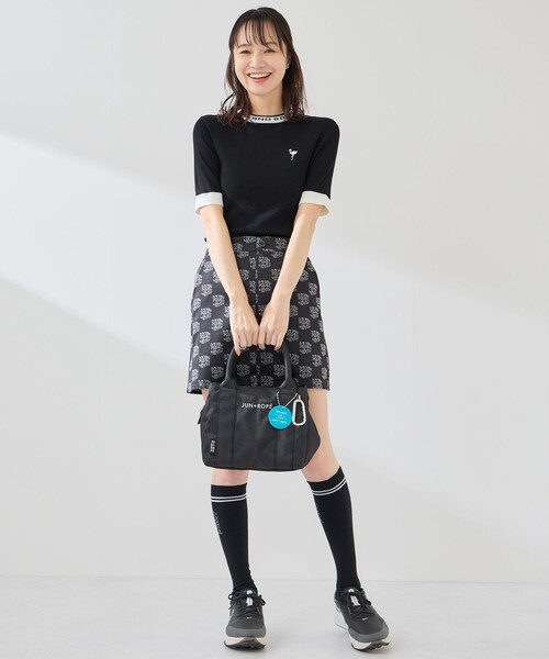 JUN&ROPE'（ジュンアンドロペ）の「チャーム付きカートバッグ/ユニセックス（トートバッグ・レディース・ターコイズブルー/ホワイト/ブラック・FREE）」の13枚目の写真