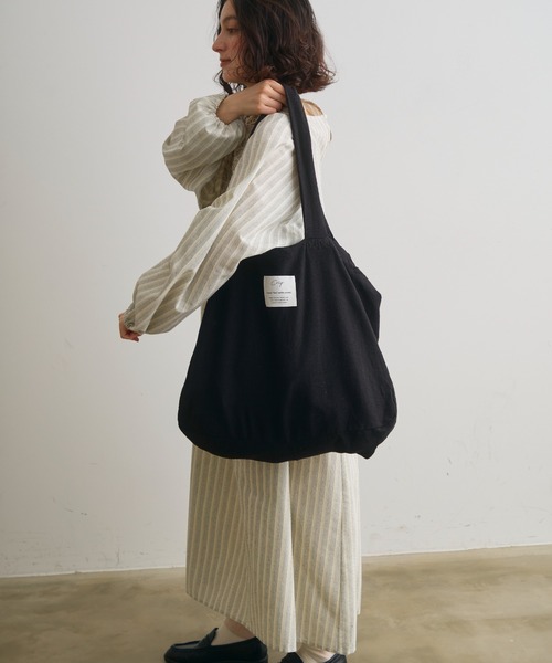 Crisp（クリスプ）の「ナチュラルビッグトートバッグ（トートバッグ・レディース・ブラック/レッド/ナチュラル・FREE）」の8枚目の写真
