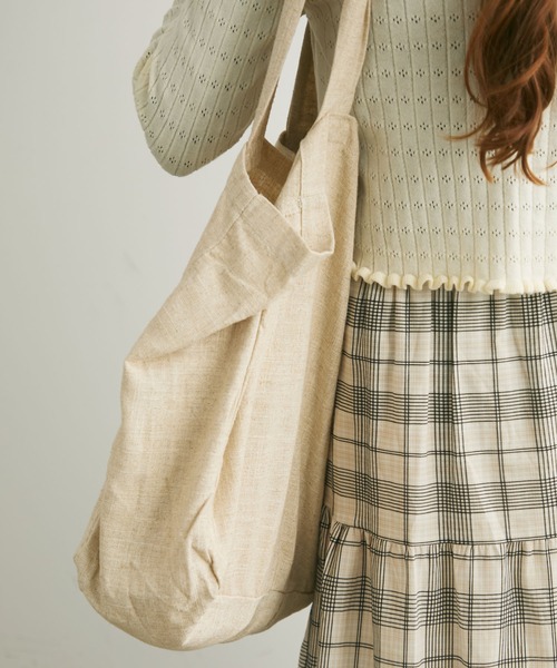 Crisp（クリスプ）の「ナチュラルビッグトートバッグ（トートバッグ・レディース・ブラック/レッド/ナチュラル・FREE）」の19枚目の写真