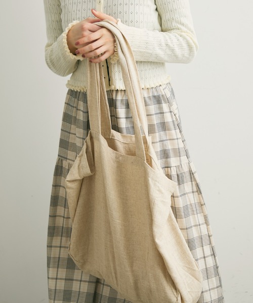 Crisp（クリスプ）の「ナチュラルビッグトートバッグ（トートバッグ・レディース・ブラック/レッド/ナチュラル・FREE）」の20枚目の写真