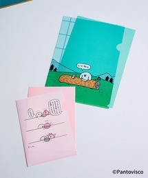 studio CLIP（スタディオクリップ）の「クリアファイル２枚セット[パントビスコ コラボ]（ステーショナリー）」