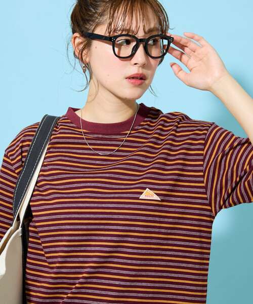 FREAK'S STORE（フリークスストア）の「限定展開 KELTY × FREAK'S STORE/ケルティ 別注 ボーダー 半袖 Tシャツ（Tシャツ/カットソー・レディース・ブラウン/ネイビー/ナチュラル/グレー・ﾌﾘ-）」の2枚目の写真