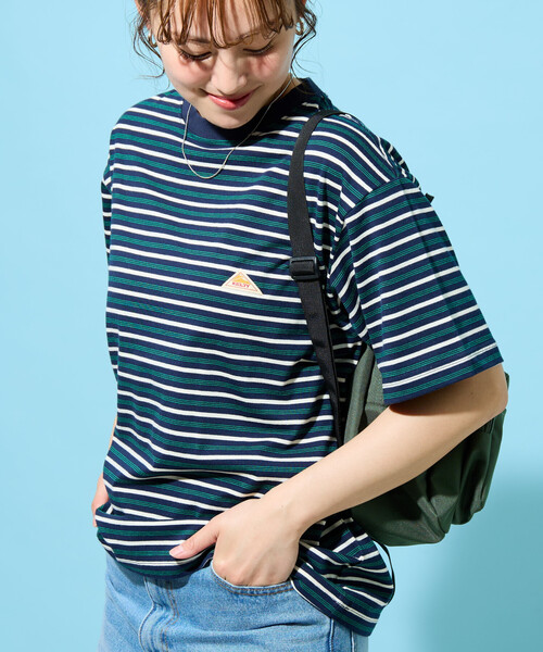 FREAK'S STORE（フリークスストア）の「限定展開 KELTY × FREAK'S STORE/ケルティ 別注 ボーダー 半袖 Tシャツ（Tシャツ/カットソー・レディース・ブラウン/ネイビー/ナチュラル/グレー・ﾌﾘ-）」の10枚目の写真