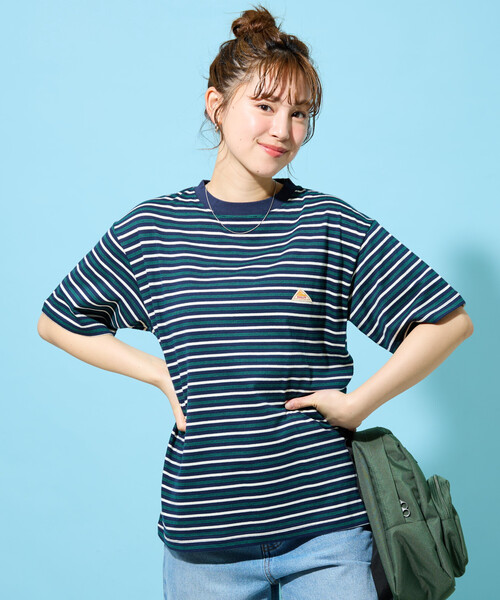FREAK'S STORE（フリークスストア）の「限定展開 KELTY × FREAK'S STORE/ケルティ 別注 ボーダー 半袖 Tシャツ（Tシャツ/カットソー・レディース・ブラウン/ネイビー/ナチュラル/グレー・ﾌﾘ-）」の12枚目の写真