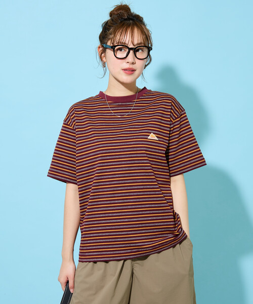 FREAK'S STORE（フリークスストア）の「限定展開 KELTY × FREAK'S STORE/ケルティ 別注 ボーダー 半袖 Tシャツ（Tシャツ/カットソー・レディース・ブラウン/ネイビー/ナチュラル/グレー・ﾌﾘ-）」の16枚目の写真