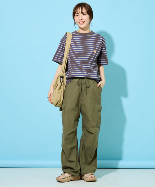 FREAK'S STORE（フリークスストア）の「限定展開 KELTY × FREAK'S STORE/ケルティ 別注 ボーダー 半袖 Tシャツ（Tシャツ/カットソー・レディース・ブラウン/ネイビー/ナチュラル/グレー・ﾌﾘ-）」の19枚目の写真