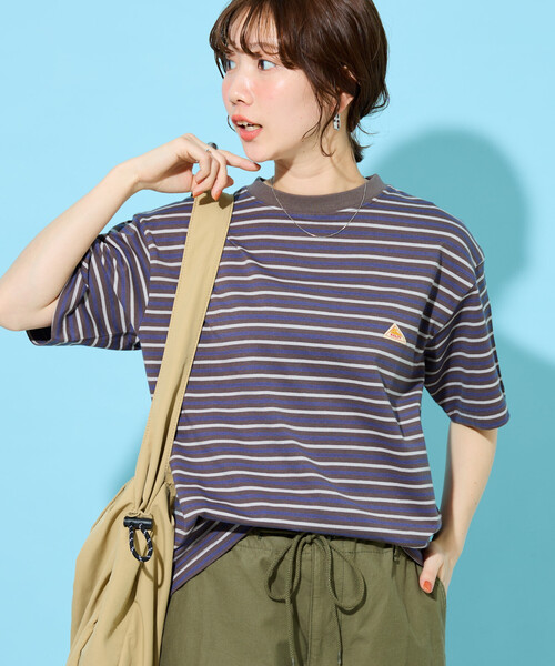FREAK'S STORE（フリークスストア）の「限定展開 KELTY × FREAK'S STORE/ケルティ 別注 ボーダー 半袖 Tシャツ（Tシャツ/カットソー・レディース・ブラウン/ネイビー/ナチュラル/グレー・ﾌﾘ-）」の21枚目の写真