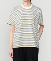 DANTON | マルチボーダー ポケットクルーネックTシャツ WOMEN