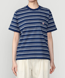 DANTON | マルチボーダー ポケットクルーネックTシャツ WOMEN
