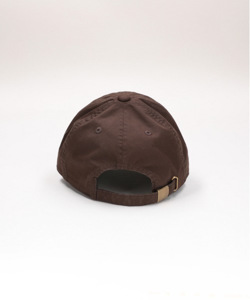 BACK NUMBER(バックナンバー)の「【BACK NUMBER】サークル刺繍キャップ (コットンツイル / ベンチレーション / アンティークバックル)(キャップ・メンズ・ブラウン/ホワイト/ネイビー・フリー)」の6枚目の写真