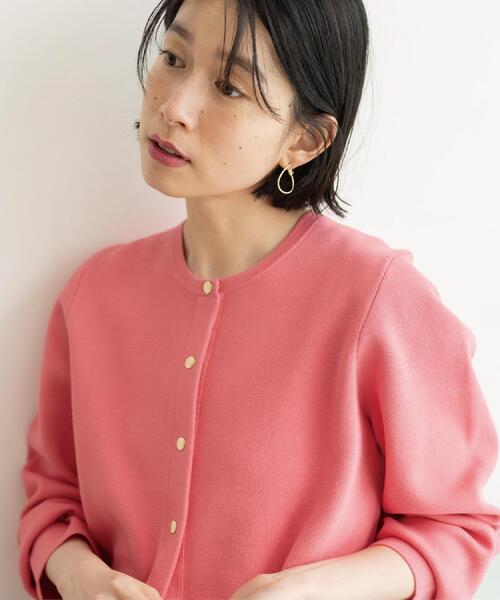 OPAQUE.CLIP（オペークドットクリップ）の「スナップボタンニットカーディガン【洗濯機OK/抗ピル】（カーディガン/ボレロ・レディース・ブラック/ピンク系/ライトグレー/ホワイト・40/38/36/42）」の21枚目の写真