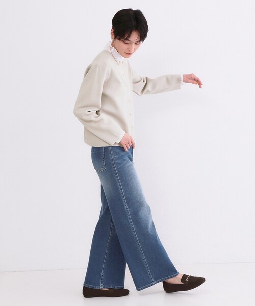 OPAQUE.CLIP（オペークドットクリップ）の「スナップボタンニットカーディガン【洗濯機OK/抗ピル】（カーディガン/ボレロ・レディース・ブラック/ピンク系/ライトグレー/ホワイト・40/38/36/42）」の11枚目の写真