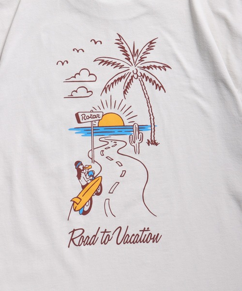 ROTAR(ローター)の「Road to Vacation Tee(Tシャツ/カットソー・メンズ・ネイビー/サンドグレー/ブラック系その他/オレンジ系その他・SMALL/MEDIUM/LARGE/X-LARGE)」の14枚目の写真