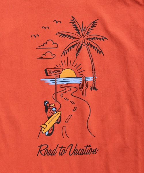 ROTAR(ローター)の「Road to Vacation Tee(Tシャツ/カットソー・メンズ・ネイビー/サンドグレー/ブラック系その他/オレンジ系その他・SMALL/MEDIUM/LARGE/X-LARGE)」の20枚目の写真
