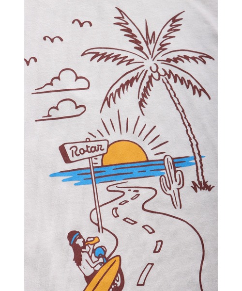 ROTAR(ローター)の「Road to Vacation Tee(Tシャツ/カットソー・メンズ・ネイビー/サンドグレー/ブラック系その他/オレンジ系その他・SMALL/MEDIUM/LARGE/X-LARGE)」の22枚目の写真